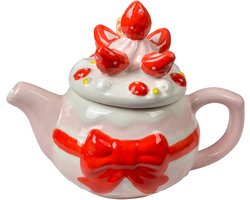 Clayre & Eef Theepot Roze Keramiek