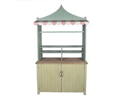 Clayre & Eef Toonbank 120x45x212 cm Groen Hout