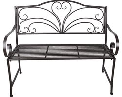 Clayre & Eef Tuinbank 117x50x98 cm Bruin Metaal