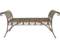 Clayre & Eef Tuinbank 142x41x66 cm Groen IJzer