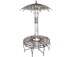 Clayre & Eef Tuinbank Ø 152x234 cm Groen Metaal