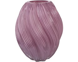 Clayre & Eef Vaas Ø 17x21 cm Paars Glas