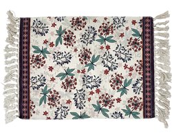 Clayre & Eef Vloerkleed Beige Katoen