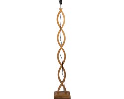 Clayre & Eef Vloerlamp 24x18x136 cm Bruin Hout Staande Lamp