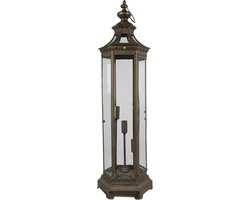 Clayre & Eef Vloerlamp 29x25x79 cm Goudkleurig Ijzer Staande Lamp