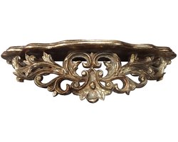 Clayre & Eef Wanddecoratie Goudkleurig Kunststof