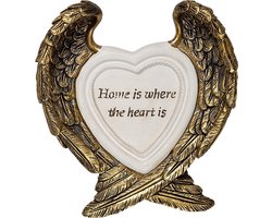 Clayre & Eef Wanddecoratie Vleugels 13 cm Goudkleurig Polyresin