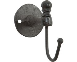 Clayre & Eef Wandhaak 5x10x8 cm Bruin Ijzer Kapstok