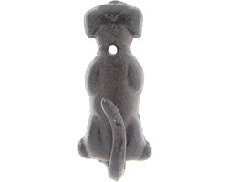 Clayre & Eef Wandhaak 5x4x10 cm Bruin Ijzer Hond Kapstok