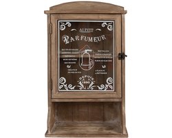 Clayre & Eef Wandkast 32x15x54 cm Bruin Hout