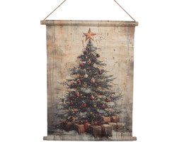 Clayre & Eef Wandkleed 55x3x75 cm Beige Textiel