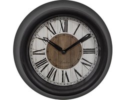 Clayre & Eef Wandklok Ø 23x5 cm Bruin Beige Kunststof