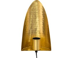 Clayre & Eef Wandlamp 16x7x25 cm Goudkleurig Metaal Muurlamp