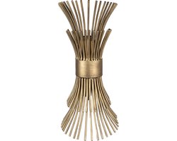 Clayre & Eef Wandlamp 22x22x46 cm Goudkleurig Ijzer Muurlamp