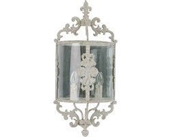 Clayre & Eef Wandlamp 33x19x72 cm Beige IJzer