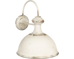 Clayre & Eef Wandlamp 34x41x43 cm Wit IJzer