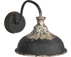 Clayre & Eef Wandlamp 40x27x25 cm Bruin Ijzer Rechthoek Muurlamp