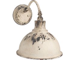 Clayre & Eef Wandlamp 43x28x31 cm Wit IJzer