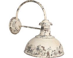 Clayre & Eef Wandlamp 47x30x40 cm Wit IJzer