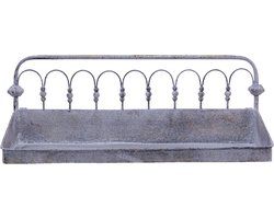 Clayre & Eef Wandrek 55x18x21 cm Grijs Beige Metaal