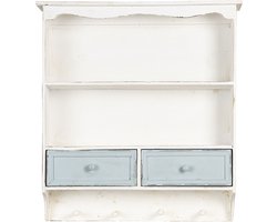 Clayre & Eef Wandrek 56x13x60 cm Wit Hout