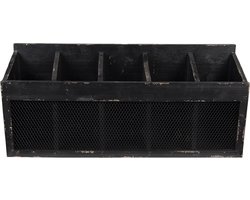 Clayre & Eef Wandrek 60x13x28 cm Zwart Hout