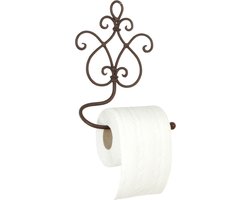 Clayre & Eef WC Rol houder 17x7x22 cm Bruin Ijzer Toiletrolhouder