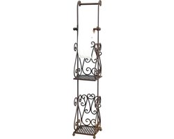 Clayre & Eef WC Rol houder 97 cm Bruin Ijzer Rechthoek Toiletrolhouder