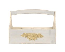 Clayre & Eef Wijnrek 45x21x34 cm Grijs Hout