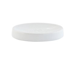 Clayre & Eef Zeepbakje 12 cm Wit Keramiek Rond Zeephouder