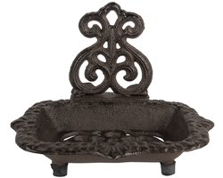 Clayre & Eef Zeepbakje 15x11x11 cm Bruin Metaal