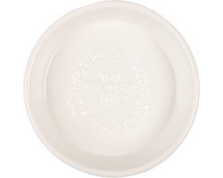 Clayre & Eef Zeepbakje Ø 13x3 cm Wit Keramiek