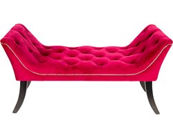 Clayre & Eef Zitbank 2-Zits Rood Textiel Eetkamerbank