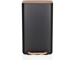 CLEAN NATURA | 30 liter - Prullenbak Zwart