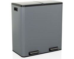 CLEAN XIII | 2 x 30L - Prullenbak Grijs