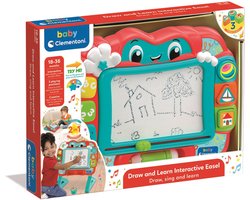 Clementoni - Baby - Interactive schildersezel - Met uitwisbaar scherm - licht en geluid - vanaf 18 maanden