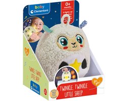 Clementoni - Baby knuffel en nachtlampje - Twinkle Twinkle - Klein Schaapje - vanaf 0 jaar