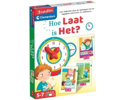 Clementoni - Leren klokkijken - 14 activiteit puzzelstukken - Digitaal en analoog leren - Educatief Speelgoed - Vanaf 5 jaar