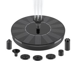 Clerby - Solar Fontein op Zonne Energie - Solar Vijverpomp met Waterfontein - Waterornament - Fonteinpomp - Vijverfontein - 16CM