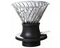 Clever Coffee Dripper - Glazen Koffiezetapparaat Met Schakelaar - Immersie En Druppel Methode - Eenvoudige Bediening - Hittebestendig Glas Met Klep - Voor Thuis En Kantoor