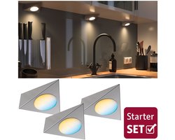 Clever Connect LED-spot Trigo Tunable White 3x2,1W 12VA Nikkel geborsteld