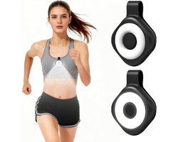 Clip-on Hardlooplamp voor Borst - 2 stuks - Hardlooplamp - Waterbestendige LED Clip Lamp voor Hardlopen - USB Oplaadbaar - Eenvoudig te Bevestigen - Voor 's Nachts Lopen, Honden Uitlaten en noodgevallen