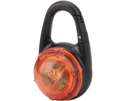 Clip-On Pet Safe Licht - Led Dog Tags - Flits- en Lange Helderheidsmodus voor Nacht Hondenwandelen en Kamperen - Verlicht Halsband (Oranje)