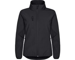 Clique Classic Softshell Jacket Women 0200915 - Zwart - 34/XS