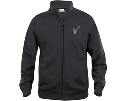 Clique Security / Beveiliging Sweat vest incl. Borstlogo (V-tje) en Ruglogo (SECURITY) - Zwart - Maat L - VOOR PROFESSIONALS