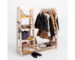 Clothing Rack with Shelves for Toddlers
