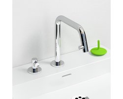 Clou Kaldur kranen chroom wastafel mengkraan links