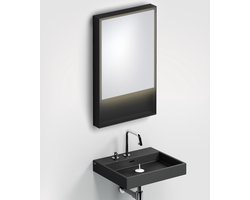 Clou Look At Me Spiegel 50x8x80 cm Mat Zwart