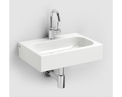 Clou Mini Match Me fontein 45x10cm voorbewerkt kraangat mineraalsteen wit