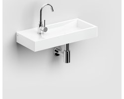 Clou Mini Wash Me fontein 48x32cm zonder kraangat Keramiek wit